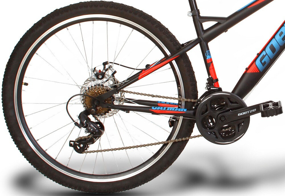 Rower górski MTB GOETZE Mahavan 2T M15 Czarno-limonkowy hamulec przedni