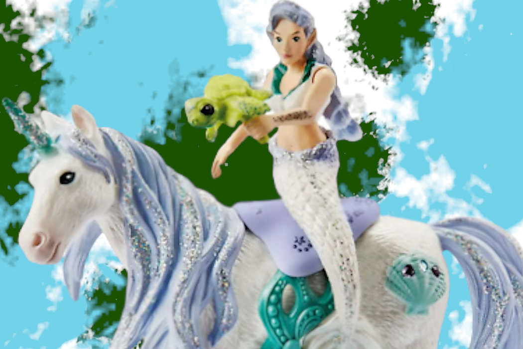 Zestaw Figurek Syrena na morskim jednorożcu SCHLEICH 42509 maluchy dzieci akcja przygoda zwierzęta bezpieczeństwo standardy