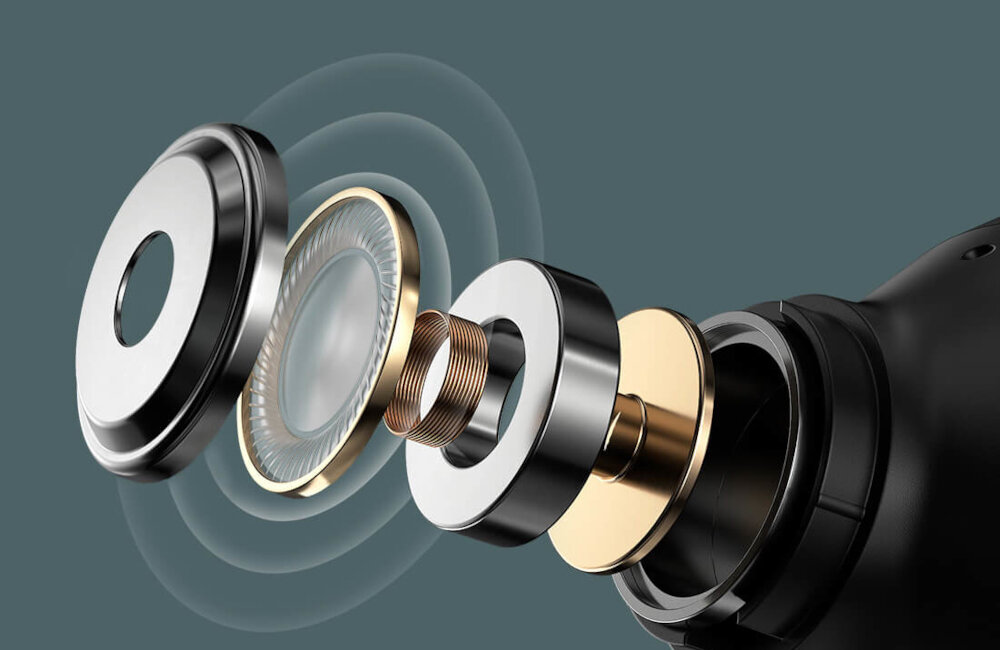 Słuchawki HAYLOU GT5 dźwięk impedancja srednica pasmo przenoszenia czułość