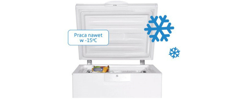 Zamrażarka BEKO FS127330N możliwość trzymania w pomieszczeniu zimnym