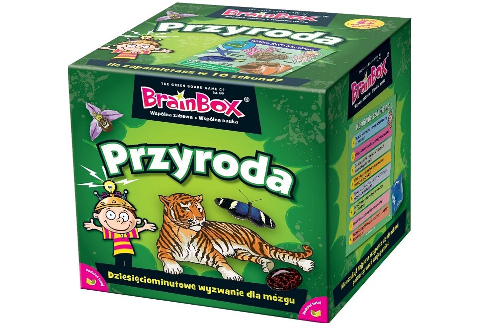 Gra edukacyjna REBEL BrainBox Przyroda 116130 Wygodne pudełeczko