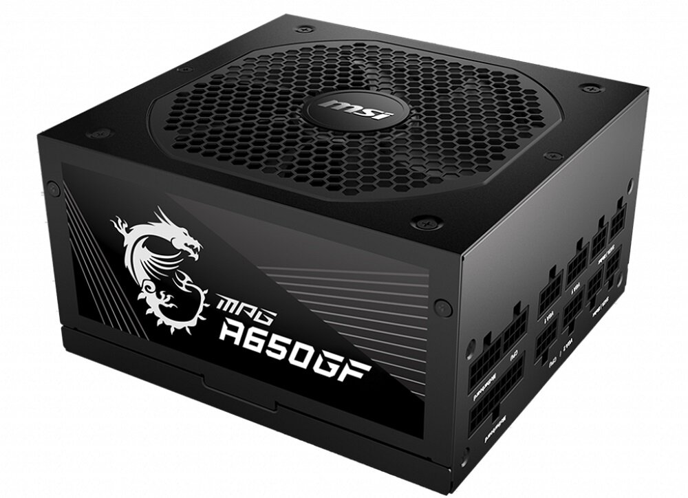 Zasilacz MSI MPG A650GF 650W Gold - wysoka jakośc format ATX obsługa układów GeForce