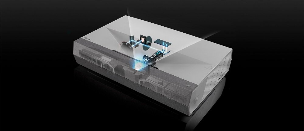 Projektor OPTOMA Cinemax P2 - lasery najwyższej jakości jasny obraz doskonałe nasycenie barw SmartFit żywotność