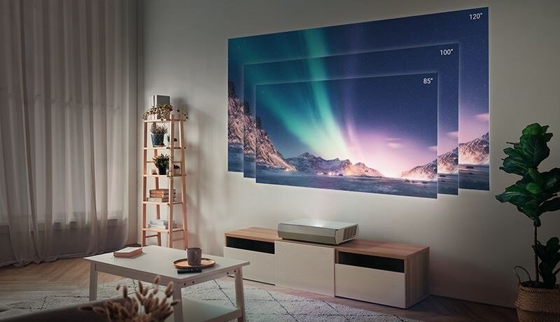Projektor OPTOMA Cinemax P2 - krótki rzut ciekawy design i kompaktowy wygląd
