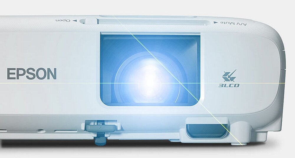 Projektor EPSON EH-TW740 obraz rozdzielczość jasność pilot waga głośnik złącza