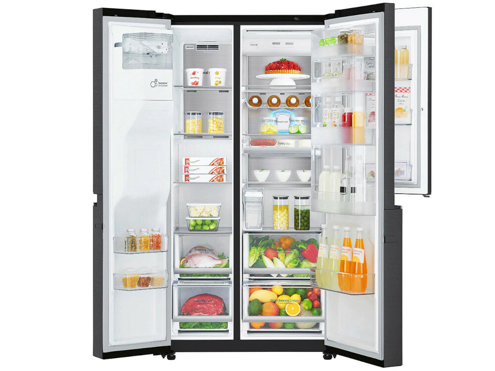 Lodówka LG GSJ961MCCZ Side by side Kostkarka Nofrost czarna oswietlenie led