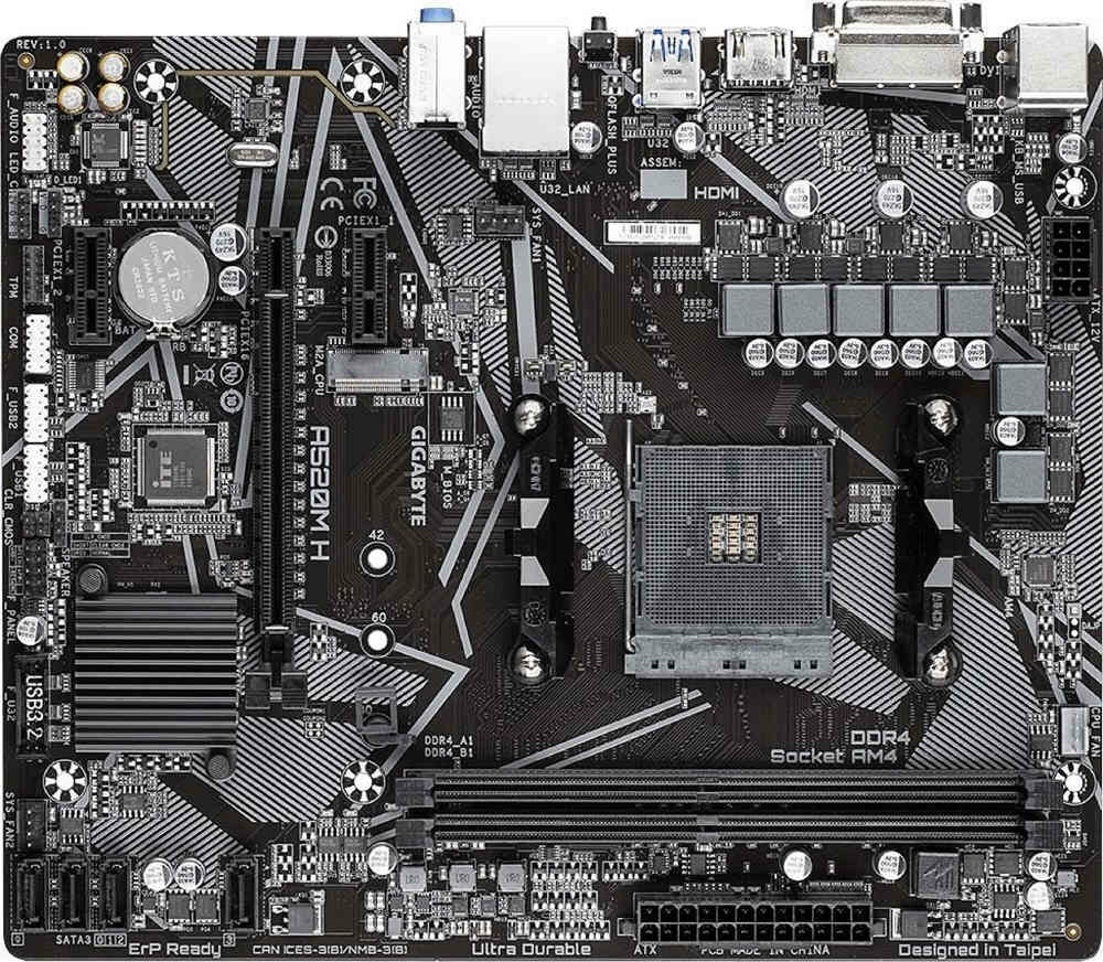 Płyta główna GIGABYTE A520M H - stabilne polaczenie sieciowe