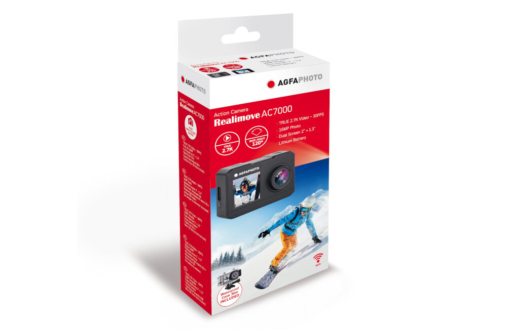 Kamera sportowa AGFAPHOTO Realimove AC7000 materiał mechanizm