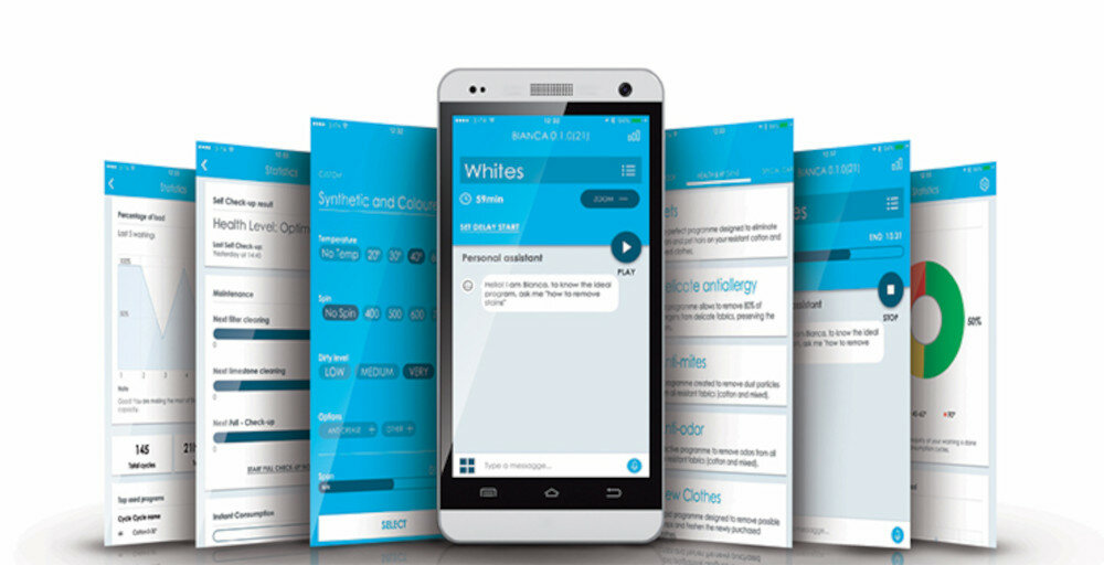 Pralka CANDY CS44 128TXME/2-S sterowanie telefonem Smart Touch obsługa