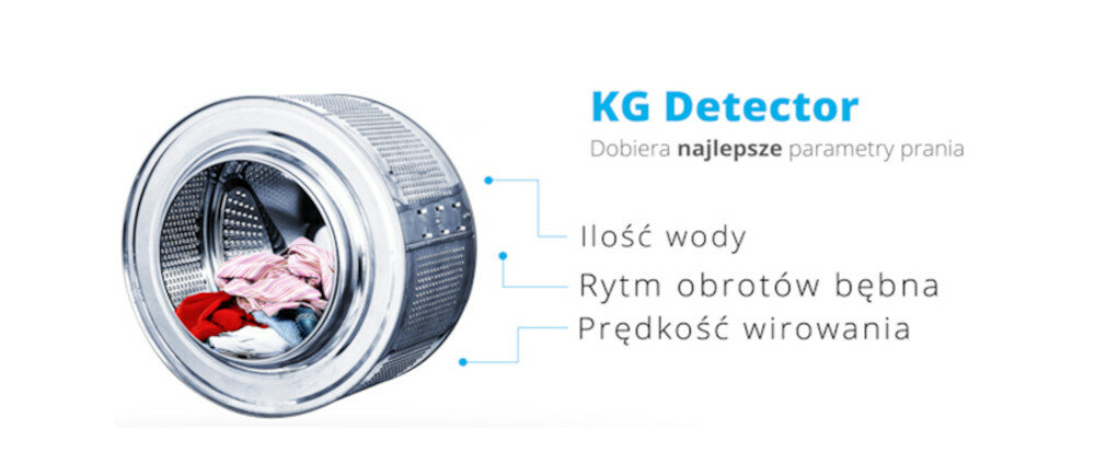 Pralka CANDY CS44 128TXME/2-S Kg Detector waga