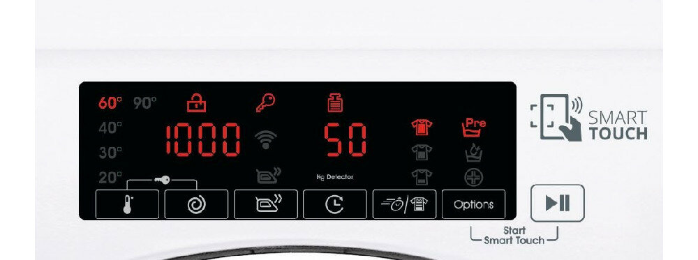 Pralka CANDY CS44 128TXME/2-S wyswietlacz duży czytelny