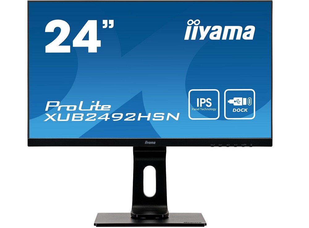Monitor IIYAMA XUB2492HSN-B1 - wygląd ogólny Rozdzielczość Full HD Blue Light Reducer Flicker-free