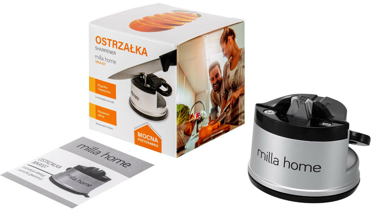 Ostrzałka MILLA HOME MKA107 zawartosc opakowania