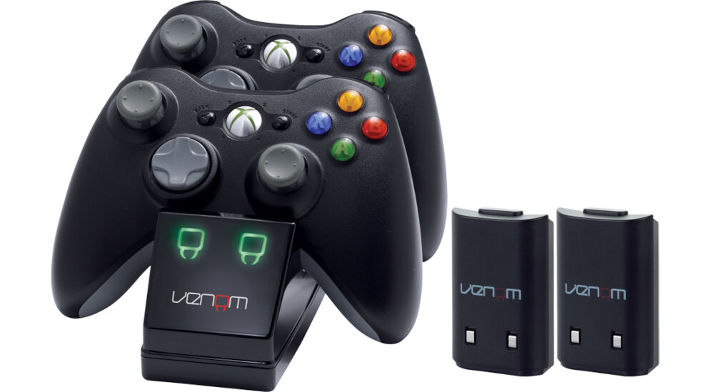 Stacja ładująca VENOM VS2891 + 2 Akumulatory Czarny ładowanie pady kontroler xbox 360