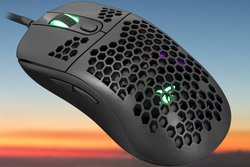 Mysz WHITESHARK GALAHAD-B gaming disagn wyglśd DPI minimalistyczny sensor gra gracz wyposażenie