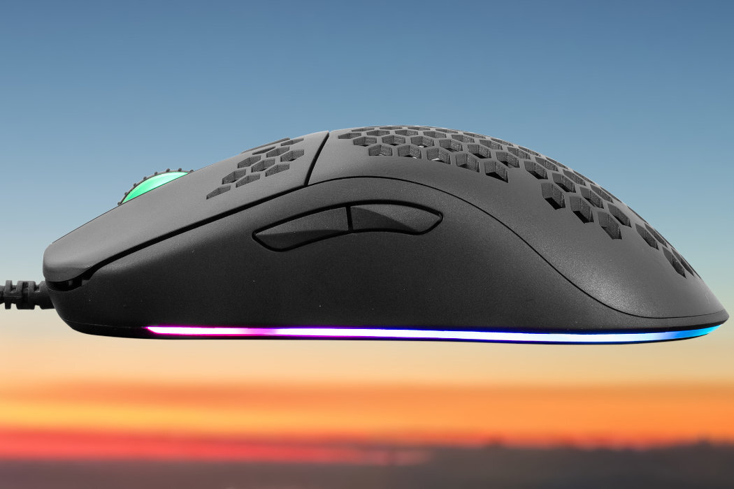 Mysz WHITESHARK GALAHAD-B gaming disagn wyglśd DPI minimalistyczny sensor gra gracz wyposażenie