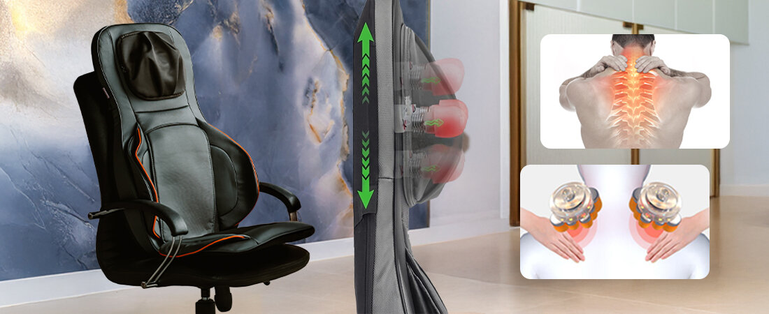 Mata masująca MEDIVON Cosy Air Pro dopasowana do ciała  siedzisko wykonane jest z miękkiego materiału w chwili relaksu zdjęcie lifestyle