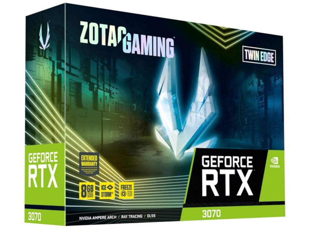 Karta graficzna ZOTAC RTX 3070 Twin Edge 8GB zawartosc opakowania