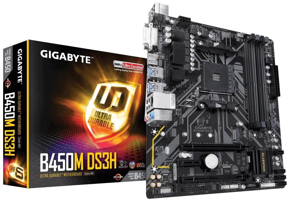 Płyta główna GIGABYTE B450M DS3H V2 podświtlenie RGB Fusion-VB