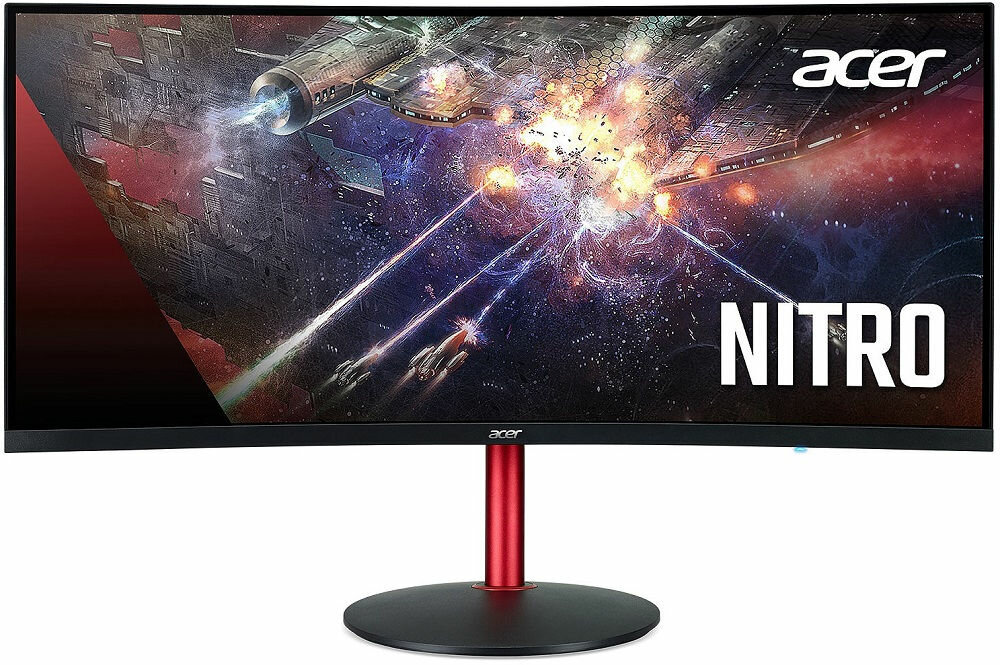 Monitor ACER Nitro XZ342CKP  - wygląd ogólny curved zakrzywiony ekran