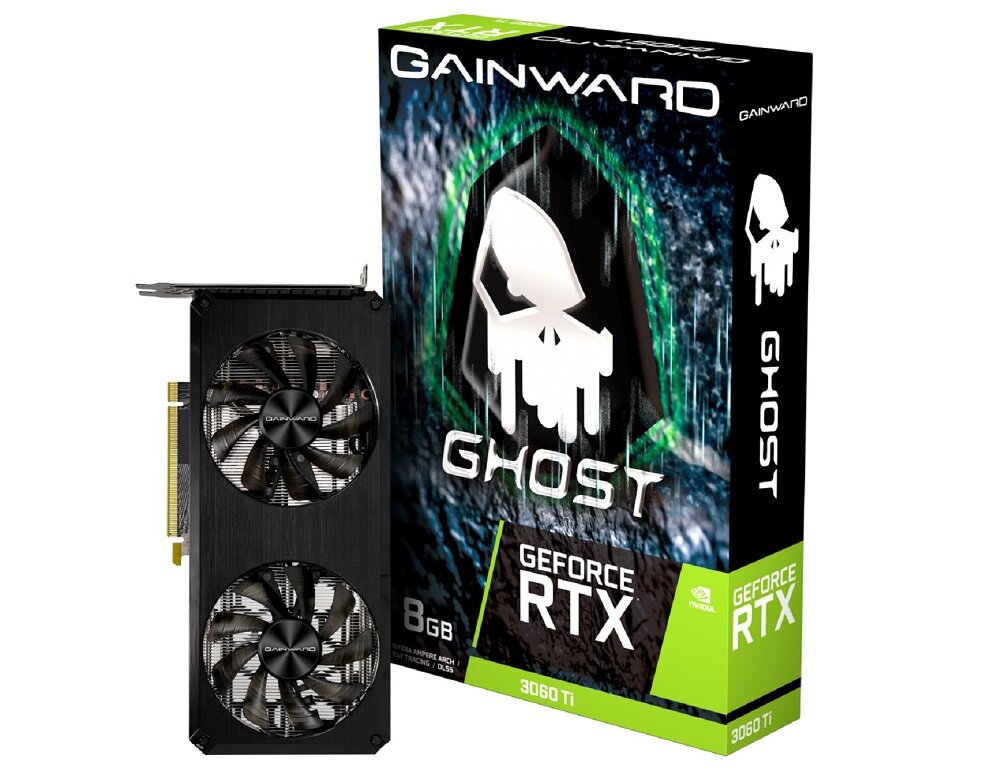 Karta graficzna GAINWARD GeForce RTX 3060 Ti Ghost 8GB - 8GB oamięci taktowanie 1665 MHz NVIDIA Ampere