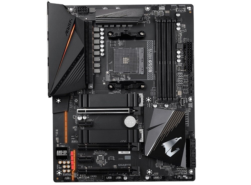 Płyta główna GIGABYTE B550 Aorus Pro V2 pamięć DDR do 128 GB stylowy design