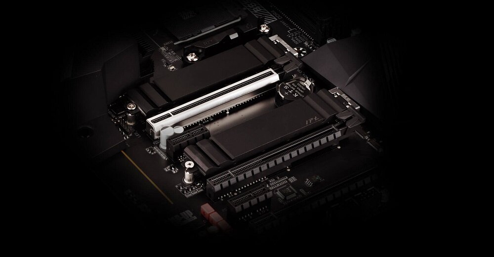 Płyta główna GIGABYTE B550 Aorus Pro V2 dwa sloty pamięci RAM DDR4