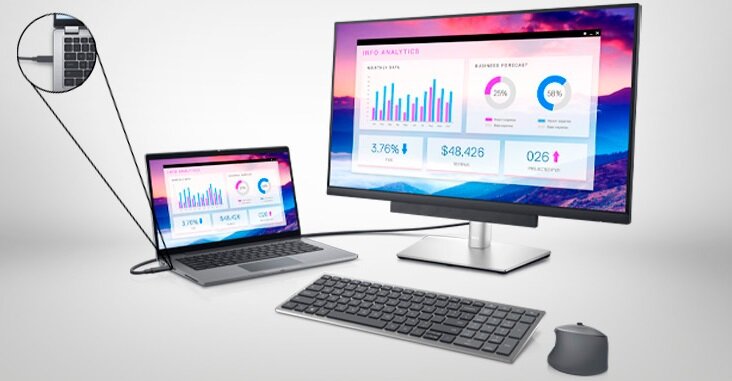 Monitor DELL P2721Q - redukcja migotania zmniejszenie emisji niebieskiego światła