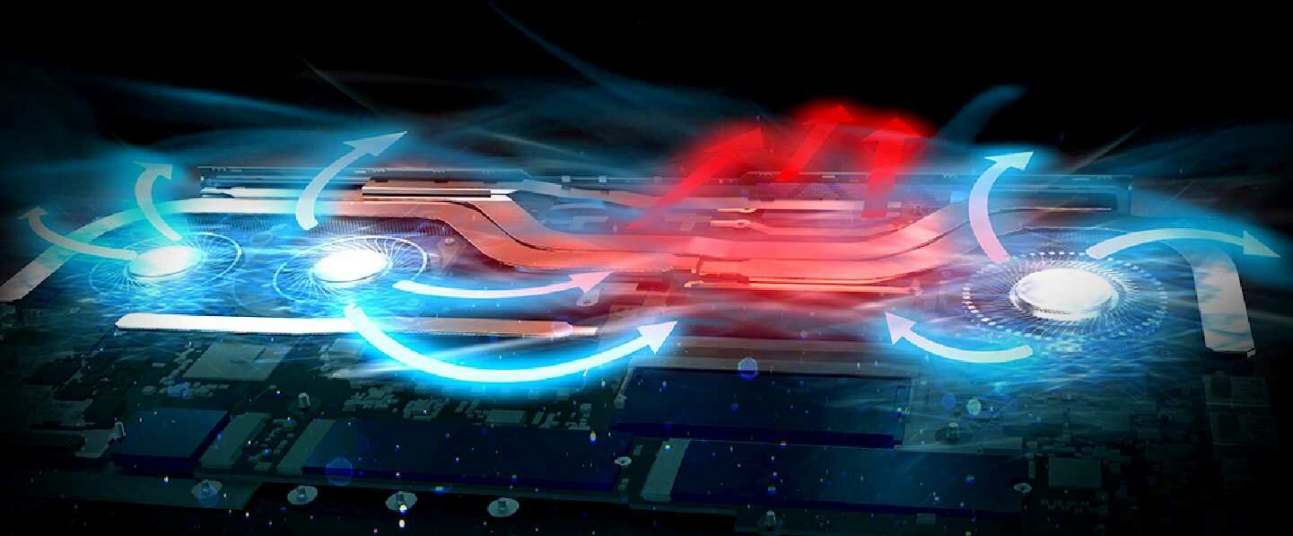 Laptop ACER Predator Triton 500 - wentylatory