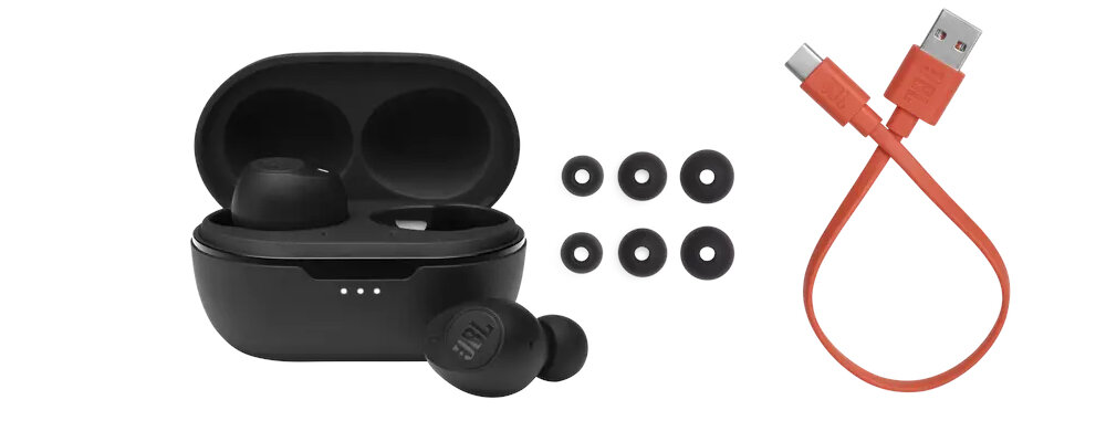 Słuchawki dokanałowe JBL Tune T115TWS zestaw