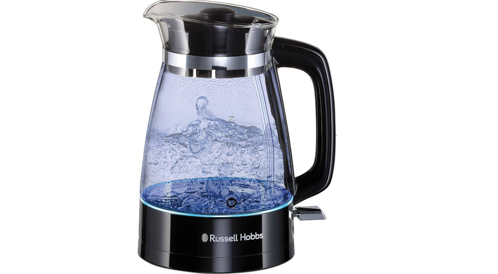 Czajnik RUSSELL HOBBS 26080-70 parametry techniczne urzadzenia szklo moc bezprzewodowy pojemnosc komfort zasilany pradem