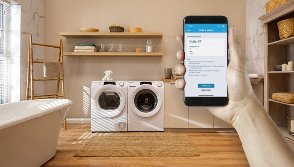 PRALKA CANDY RO 1486DWMCE 1-S RAPIDO aplikacja monitorowanie