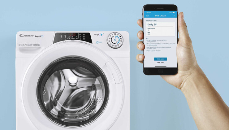 Pralka-CANDY-SMARTPRO-CSO-14105TBE-1-S pralka kontrola smartfonem simplyfi inteligentny monitoring