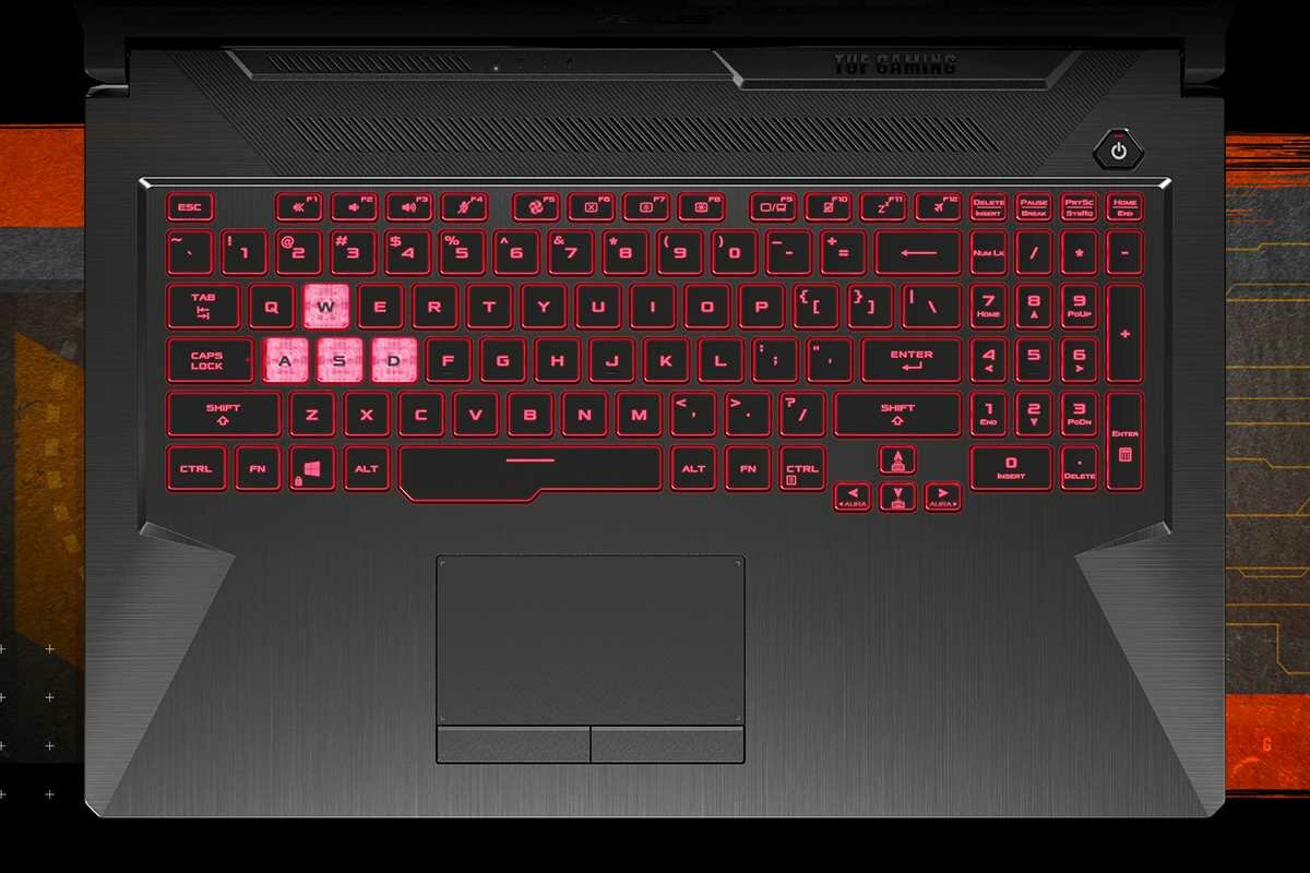 Laptop ASUS Tuf Gaming A17 - gamingowy charakter podświetlana klawiatura efektywny wygląd