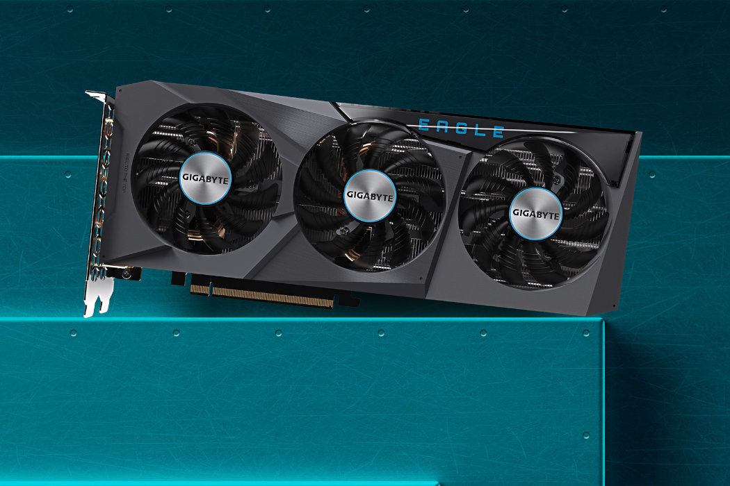 Karta graficzna GIGABYTE GeForce RTX 3060 Ti Eagle OC 8GB - wygląd ogólny opakowania AMPERE NVIDIA RTXakceleracja DLSS