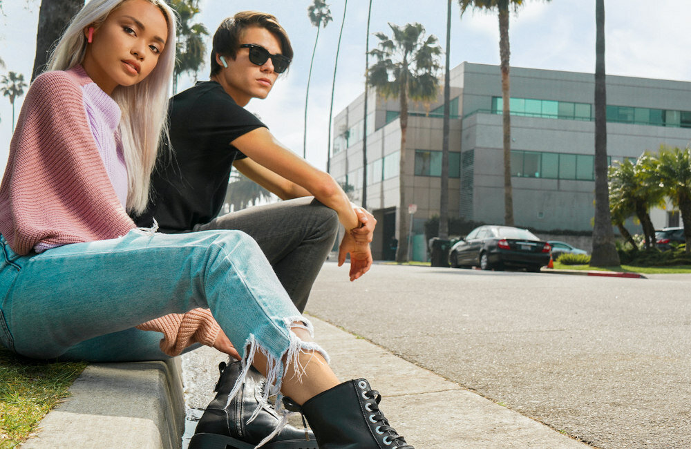 HAPPY PLUGS Air 1 Go TWS sterowanie dotykowe dotyk