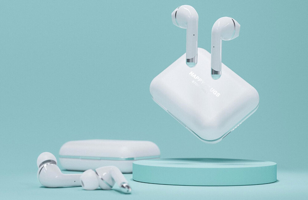 Słuchawki douszne HAPPY PLUGS Air 1 Plus Earbud TWS ANC obsługa połączeń wbudowane mikrofony