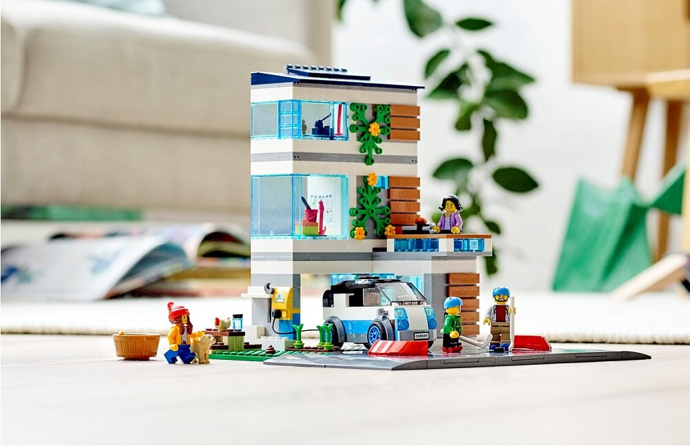 LEGO City Dom rodzinny 60291 mnóstwo detali pobudza wyobraźnię Dla dzieci w wieku od 5 lat kreatywna zabawa