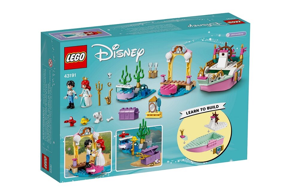 LEGO Disney Świąteczna łódź Arielki 43191 kreatywna zabawa klocki figurki wysoka jakość bezpieczne
