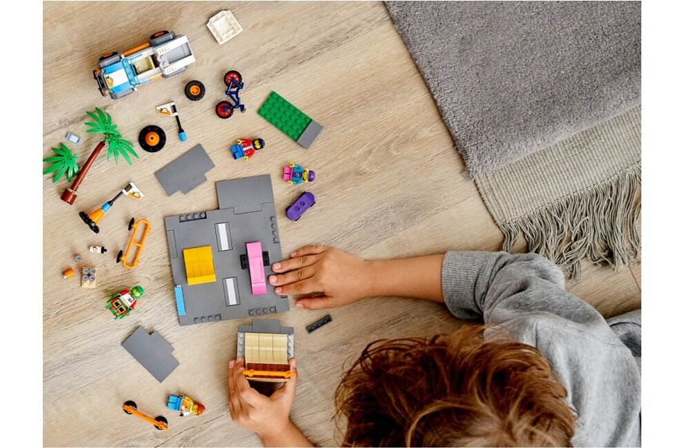 LEGO City Skatepark 60290 Rozwój umiejętności wzmacnianie koncentracji podkręcanie wyobraźni na wyższe obroty