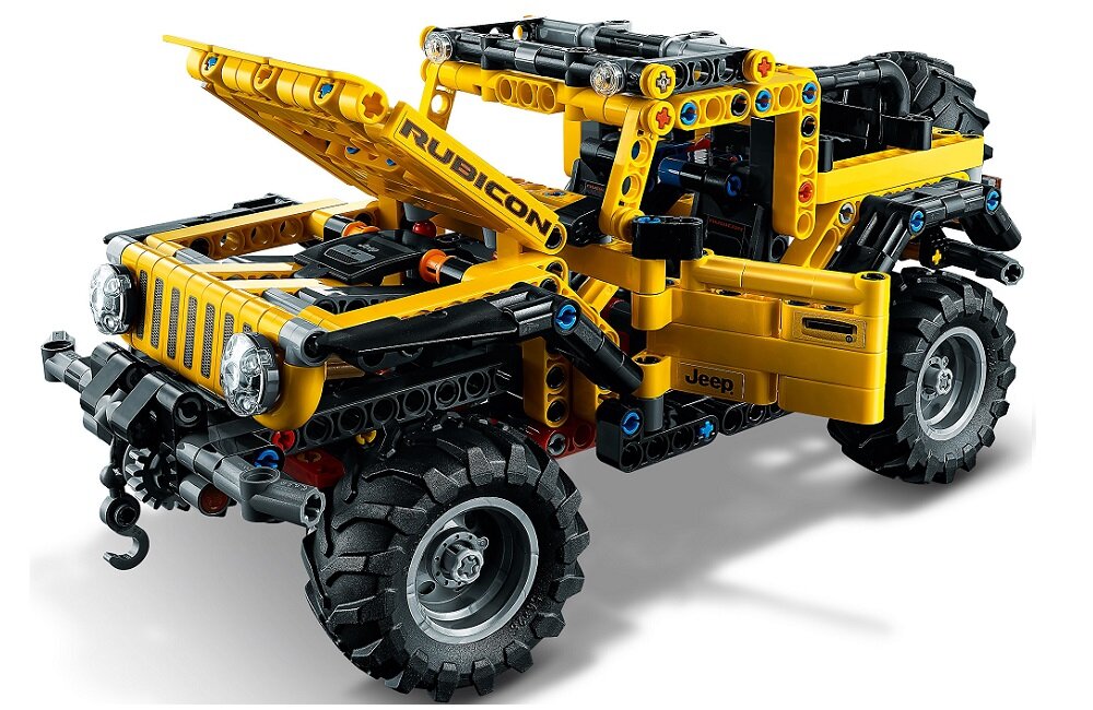 LEGO Technic Jeep Wrangler 42122 potężne auto terenowe wierna replika Jeepa Wranglera Rubicon wyzwanie dla małych konstruktorów