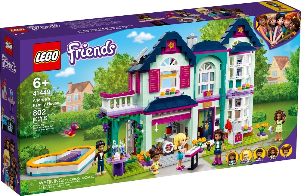 LEGO Friends Dom rodzinny Andrei 41449 Gruntowne testy wytrzymałościowe od 6 roku życia