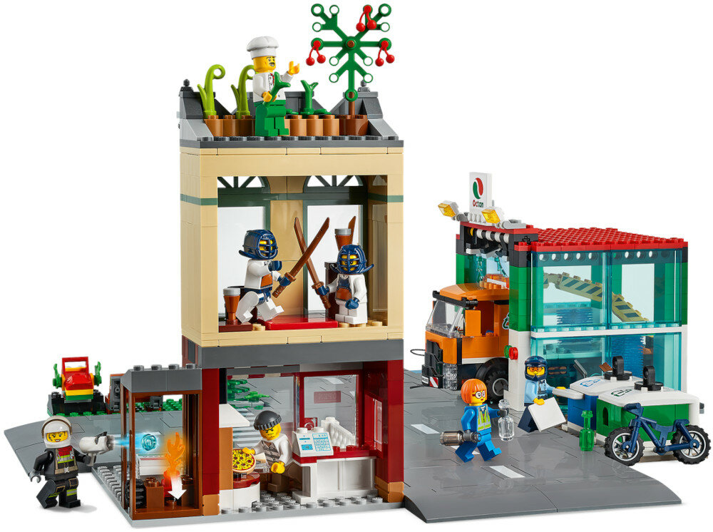 LEGO City Centrum miasta 60292 figurki minifigurki