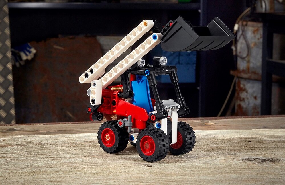 LEGO Technic Miniładowarka 42116 Zabawa napędzana wyobraźnią nie zawiera żadnych elementów elektronicznych