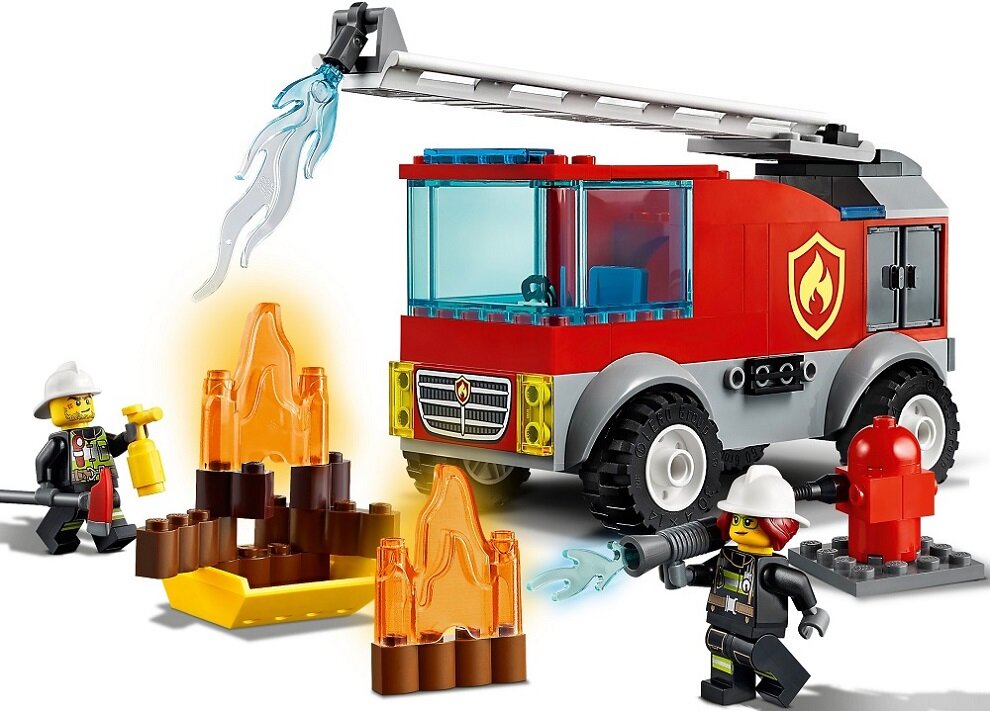 LEGO City Wóz strażacki z drabiną 60280 - wysoka jakość pobudza wyobraźnie scenariusze na podstawie życia