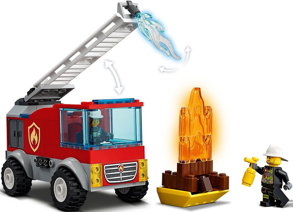 LEGO City Wóz strażacki z drabiną 60280 - wymiary zabawki zabawa w pojedynkę lub w grupie