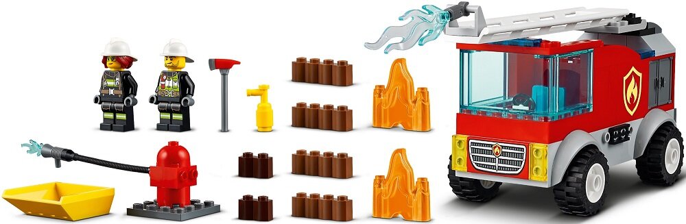 LEGO City Wóz strażacki z drabiną 60280 - najwyższa jakość certyfikowane materiały bezpieczeństwo