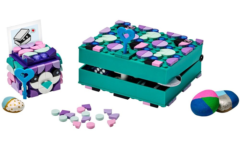 LEGO Dots Tajne skrzyneczki 41925 273 elementów małe pudełeczko zamykane na kluczyk