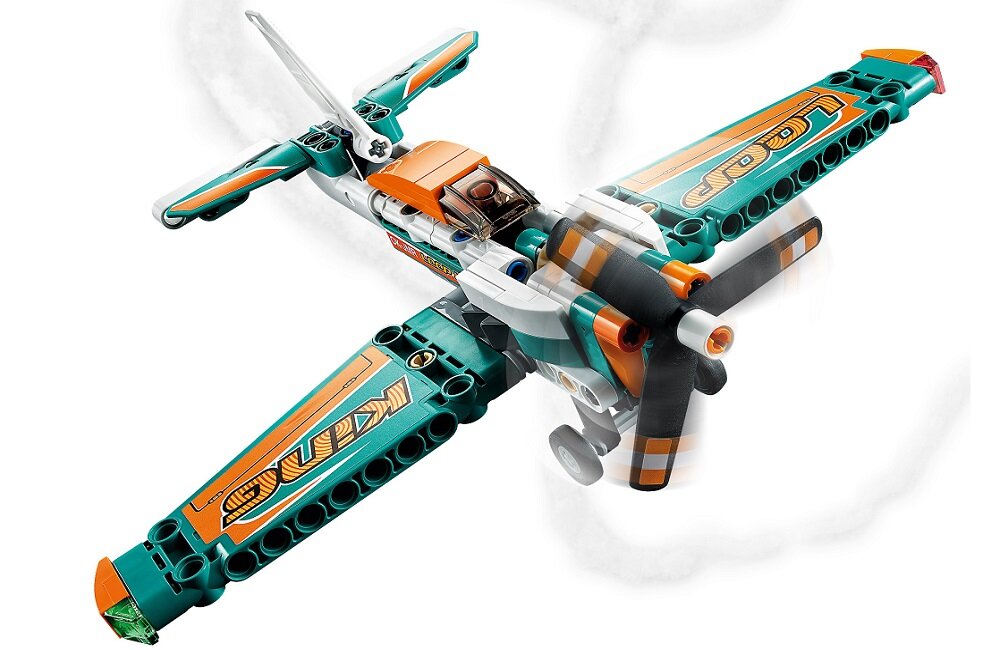 LEGO Technic Samolot wyścigowy 42117 Wiele detali i funkcji otwierane drzwi obrotowe śmigło