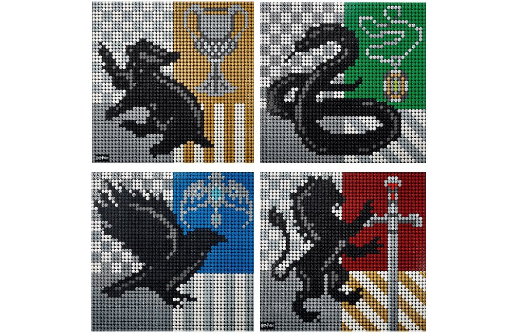 LEGO Art Harry Potter Herby Hogwartu 31201 wzmocnienie koncentracji mozaika